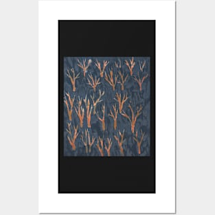 Blue-grey forest Posters and Art